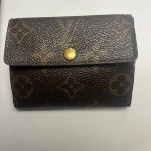 Louis Vuitton Monogram Brown and Gold Wallet